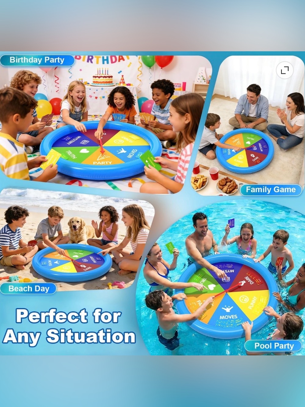 Inflatable Spinner Game - Pool Party, Birthday Party, Family Game Night - Picture 3 of 5